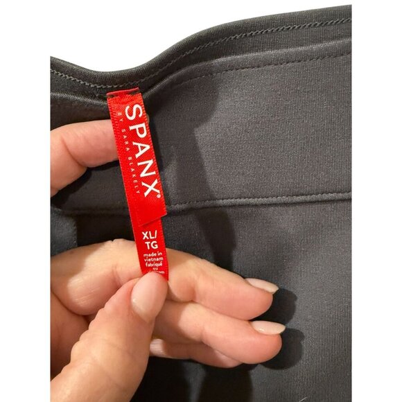 Spanx Womens Black Slimming Stretch Pants XL High Rise Comfortable Fit - Picture 3 of 5
